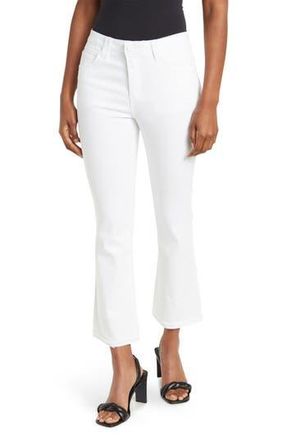 Democracy AB Tech High Rise Crop Kick Flare Jeans in White at Nordstrom Rack, Size 10