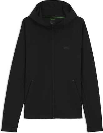 HUGO BOSS Mens Sicon Active Moisture Managing Hoodie in Black 001 - Size Medium