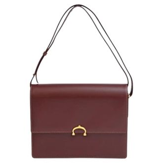 Cartier Pre-owned Shoulder Bags, female, Red, Size: ONE SIZE Pre-owned Must Flap Shoulder Bag