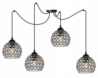 OEM L&aacute;mpara De Techo Colgante Spider, Plaf&oacute;n De Cristal