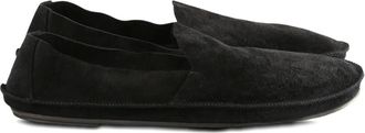 The Row suede leather loafers - Nero