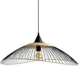 Seynave Sospensione rattan nero/naturale D.65 cm Seynave