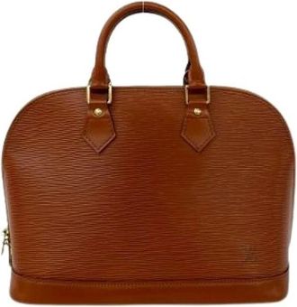 Louis Vuitton Pre-owned Handbags, female, Brown, Size: ONE SIZE Pre-owned Alma Epi Leather Handbag