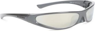 Balenciaga Sunglasses, unisex, Gray, Size: ONE SIZE Grey Rectangular Sunglasses Aw25