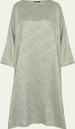 Eskandar Wide A-line Scoop Neck Dress