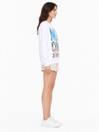 Moschino Logo-Graphic Printed Sweatshirt - White