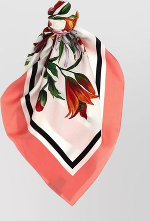 Dolce & Gabbana silk floral-print scarf