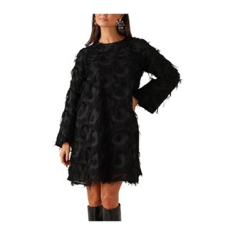 Y.A.S Y.a.s, Kleedjes, Dames, Zwart, S, Polyester, Yasdio LS Mini Jurk