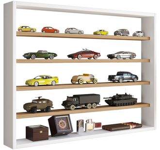 ebuy24 Estante Del Gabinete De Exhibici&oacute;n De Pared Del Estante De Pared De Madera Osado L 60x80x10 - Vcm