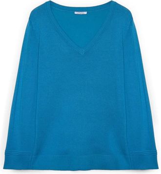 Fiorella Rubino Maglione Girocollo - - Knitwear - Donna - Blu - XS
