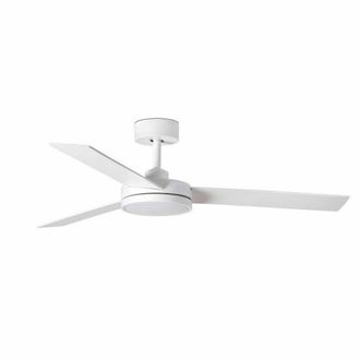 Netlighting Barth White Ceiling Fan with LED Light