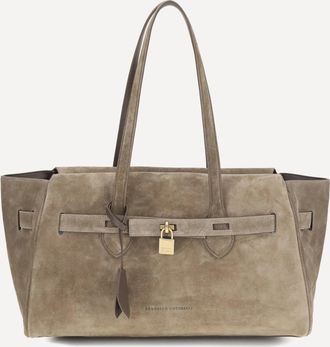 Brunello Cucinelli Suede Shoulder Bag Female UNI