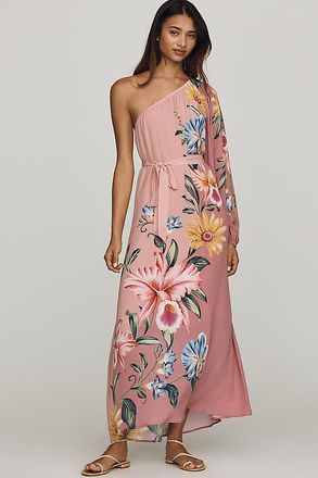 Farm Rio Anthropologie x Farm Rio One-Shoulder Maxi Dress