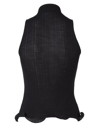 Fendi Virgin Wool Logo-Knit Sweater - Black