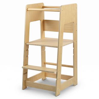 Relaxdays Relaxdays Torre De Aprendizaje Regulable, Antivuelco, 90x44x44 Cm, Torre Cocina Para Ni&ntilde;os, Color Natural
