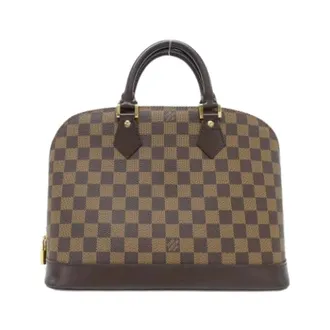 Louis Vuitton Pre-owned Handbags, female, Brown, Size: ONE SIZE Pre-owned Alma Damier Handbag