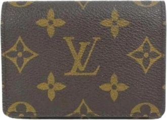 Louis Vuitton Pre-owned Card Case - Dames - Vintage Accessoires - Bruin - ONE Size - Vintage