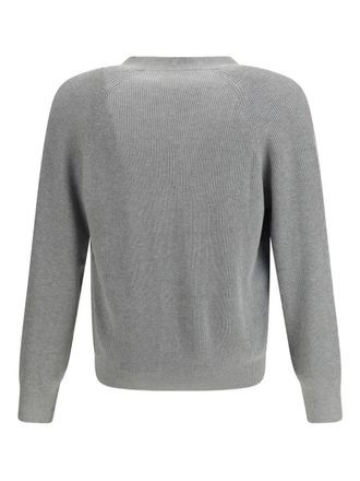 Brunello Cucinelli V-neck button cardigan - men - Cotton - 50 - Grey