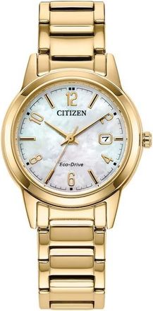Citizen Classic Gold-tone Eco-Drive Ladies Watch FE1242-78D