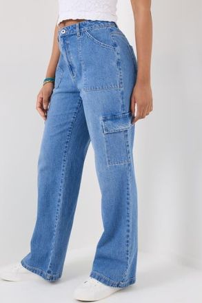 Joe Browns Denim Cargo Pants in Light Blue at Nordstrom, Size 30
