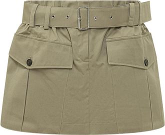 Iro Inoa Rok - Dames - Korte rokken - Beige - M - Katoen - Rokken