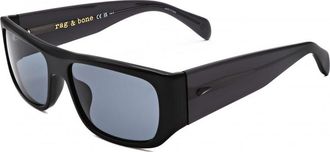 Rag & Bone Mens RNB5058-S-807-56 RNB5058 S 56 807 Sunglasses - Black - One Size