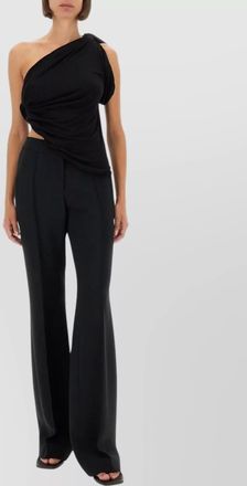 Rick Owens asymmetric one-shoulder draped top