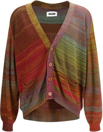 Magliano Multicolor Cotton Mens Cardigan