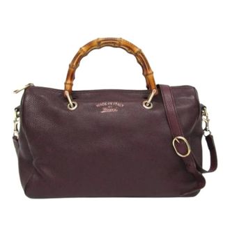 Gucci Pre-owned Handbags, female, Red, Size: ONE SIZE Pre-owned Bamboo Handbag