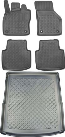 OEM Juego De Alfombrillas Para Skoda Superb Iv Sed&aacute;n A Partir De 2020: Alfombrilla Para Coche + Alfombrilla Para Maletero