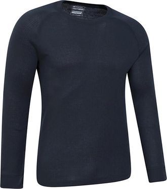 Mountain Warehouse Mens Mountain Warehouse Mens Talus Round Neck Long-Sleeved Thermal Top - White - Size: 34