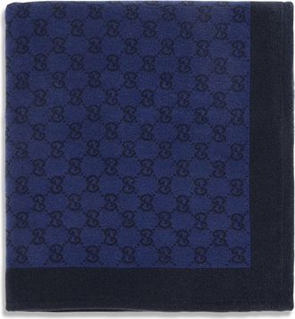 Gucci Blue GG Logo Scarf
