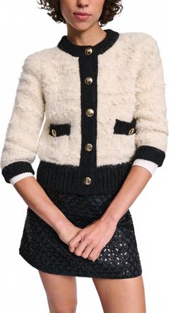 Dorothee Schumacher Delightful Sparkle Cardigan In Cream