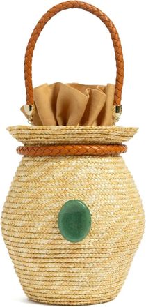 Le Nine Borsa tote in tessuto con manico - Toni neutri