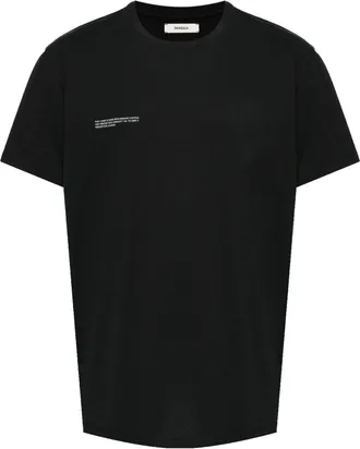 PANGAIA logo-print organic-cotton T-shirt - men - Organic Cotton - S - Black