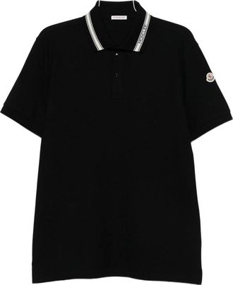 Moncler COLLAR DETAIL POLO Size: XXL, colour: BLACK