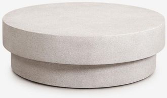 Sklum Mesa De Centro Para Jard&iacute;n Redonda En Cemento Selara Sklum