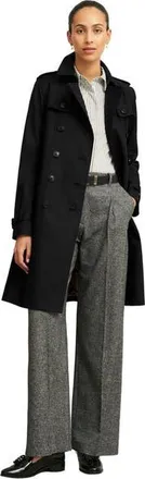 Hobbs London Skylar Trench Coat in Black at Nordstrom, Size 16
