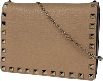Valentino Pre-owned Cross Body Bags, female, Beige, Size: ONE SIZE Pre-owned Vintage Shoulder Bag