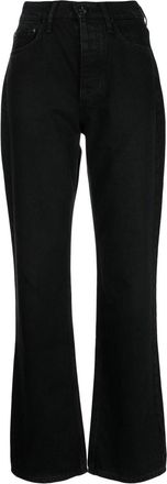 Rag & Bone high-rise bootcut jeans - women - Cotton - 28 - Black