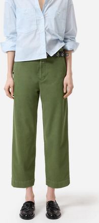 Closed Rovea Cropped Pants In Army Green