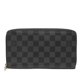 Louis Vuitton Black Damier Graphite Damier Graphite Long Wallet (Bi-Fold) (Pre-Owned)