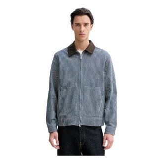 Les Deux Heren, Jassen, Blauw, Maat: M Katoen