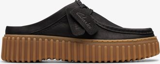 Clarks Torhill Mule Black Nubuck