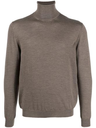 Malo roll-neck knit jumper - men - Cashmere - 56 - Brown