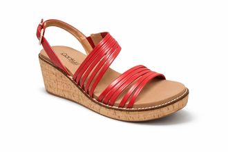 Corkys Footwear WomenS About Last Night Wedge Sandals In Red