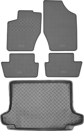 OEM Peugeot 308 I Estate (sw) De 2008 A 2013 Set - Alfombrillas De Goma Para Coche + Alfombrilla Para Maletero