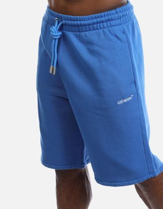 Off-white Mens Bandana Arrow Skate Sweat Shorts - Blue/Multi - Size: 33/32/32