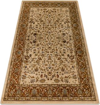 RugsX Rugsx - Carpet royal E0176 Frame - beige / brown beige 150x230 cm