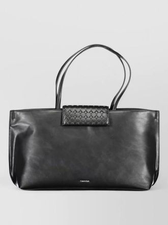 Calvin Klein woven detail tote bag